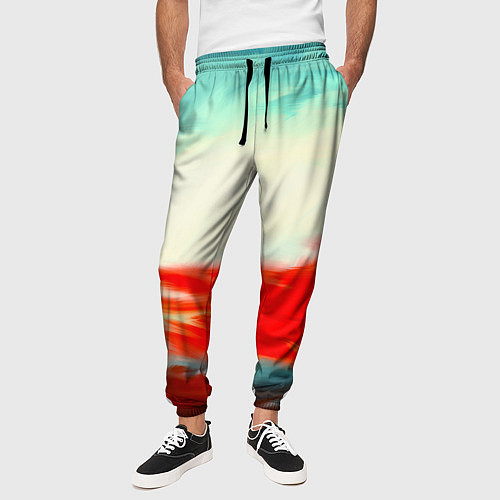 Мужские брюки Художественные краски / 3D-принт – фото 3