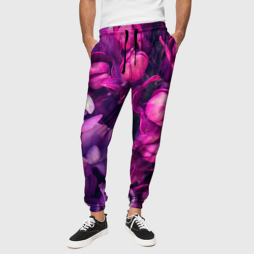 Мужские брюки Тюльпановый сад / 3D-принт – фото 3