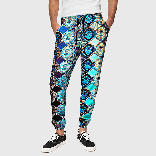 Мужские брюки Psychedelic mosaica / 3D-принт – фото 3