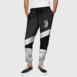 Брюки на резинке мужские FC Juventus: Sport Geometry, цвет: 3D-принт — фото 2