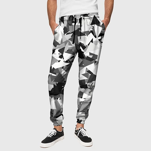 Мужские брюки Городской серый камуфляж за 2190 ₽ купить в магазинеПлейПринт (10144423504903)