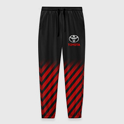 Брюки на резинке мужские Toyota: Red Lines, цвет: 3D-принт