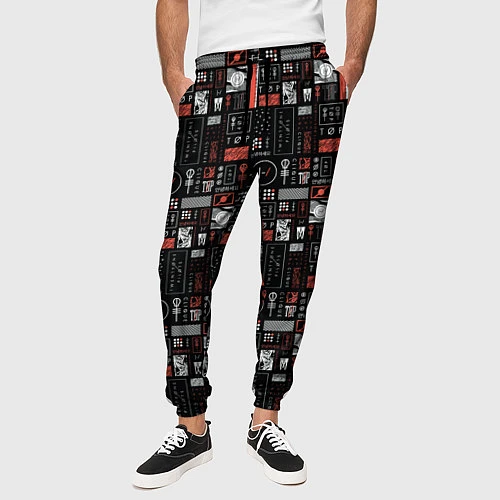 Мужские брюки Twenty One Pilots: Pattern / 3D-принт – фото 3