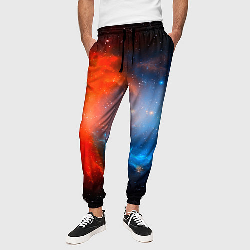 Мужские брюки Столкновение космоса / 3D-принт – фото 3