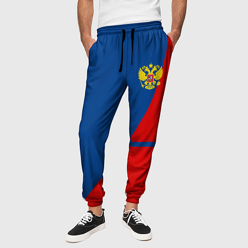 Мужские брюки Russia: Sport Line / 3D-принт – фото 3
