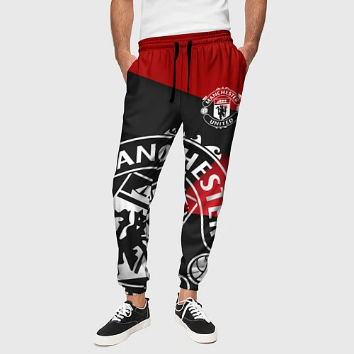 Мужские брюки FC Man United: Exclusive / 3D-принт – фото 3