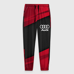 Брюки на резинке мужские Audi: Red Sport, цвет: 3D-принт