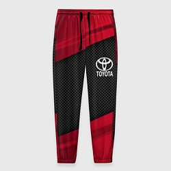 Брюки на резинке мужские Toyota: Red Sport, цвет: 3D-принт