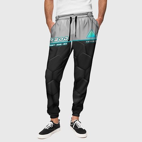 Мужские брюки Detroit: RK800 Grey Style / 3D-принт – фото 3
