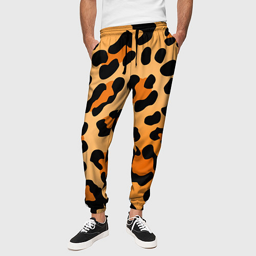 Мужские брюки Шкура ягуара / 3D-принт – фото 3