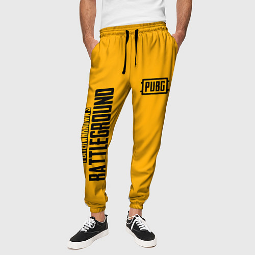 Мужские брюки PUBG: Yellow Fashion / 3D-принт – фото 3