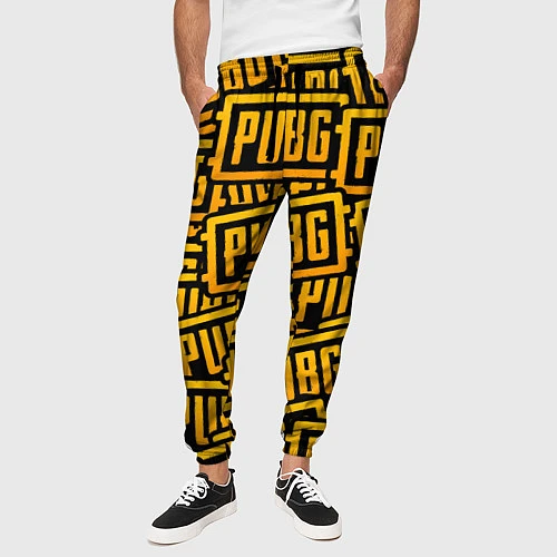Мужские брюки PUBG Pattern / 3D-принт – фото 3