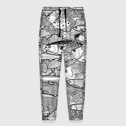 Мужские брюки Рыбы графика