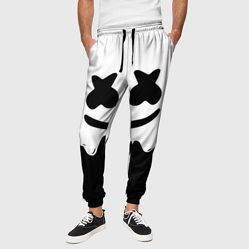 Мужские брюки MELLO BLACK x WHITE / 3D-принт – фото 3