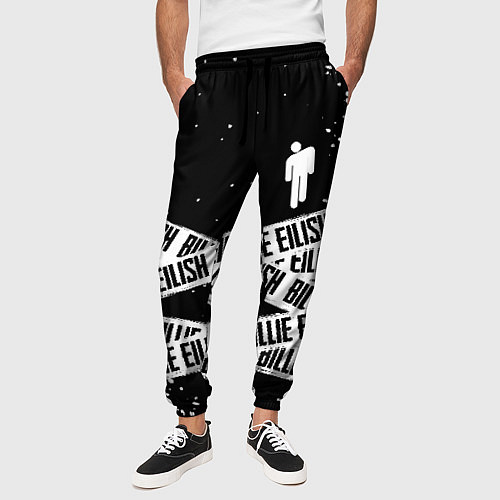 Мужские брюки BILLIE EILISH: Black Tape / 3D-принт – фото 3