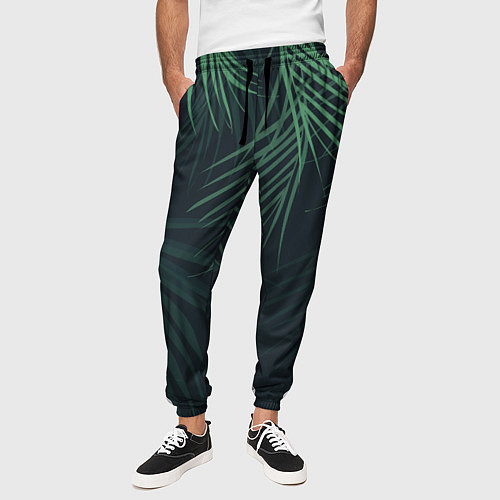 Мужские брюки Пальмовый узор / 3D-принт – фото 3