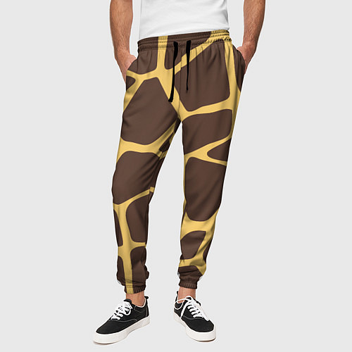 Мужские брюки Окрас жирафа / 3D-принт – фото 3