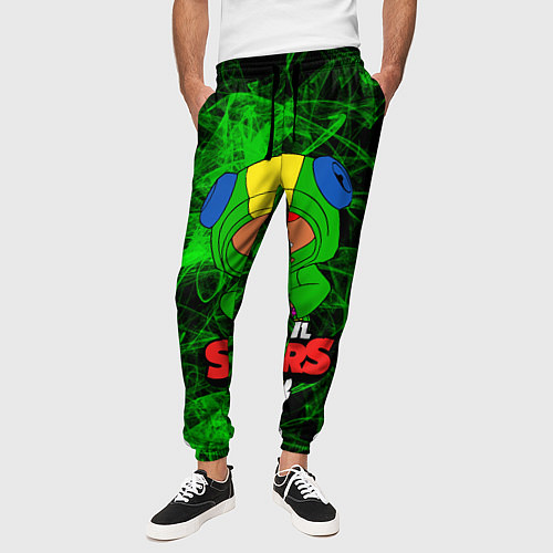 Мужские брюки BRAWL STARS LEON / 3D-принт – фото 3