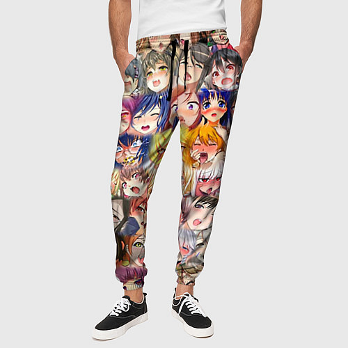 Мужские брюки Ahegao Цветной / 3D-принт – фото 3