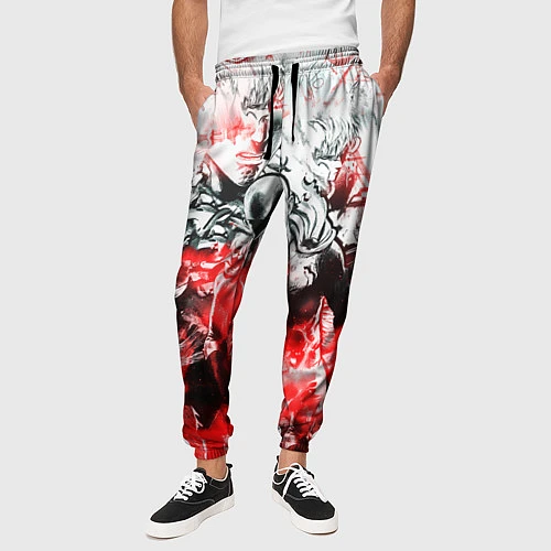 Мужские брюки One-Punch Man Collage / 3D-принт – фото 3