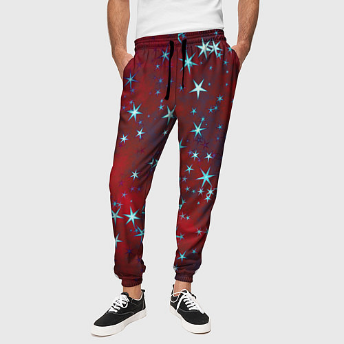 Мужские брюки Звезды / 3D-принт – фото 3