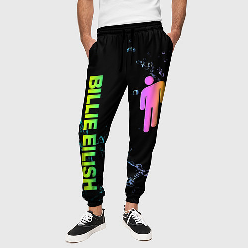 Мужские брюки BILLIE EILISH / 3D-принт – фото 3