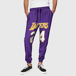 Брюки на резинке мужские Los Angeles Lakers Kobe Brya, цвет: 3D-принт — фото 2