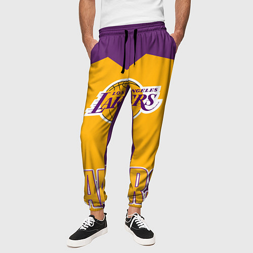 Мужские брюки Los Angeles Lakers / 3D-принт – фото 3
