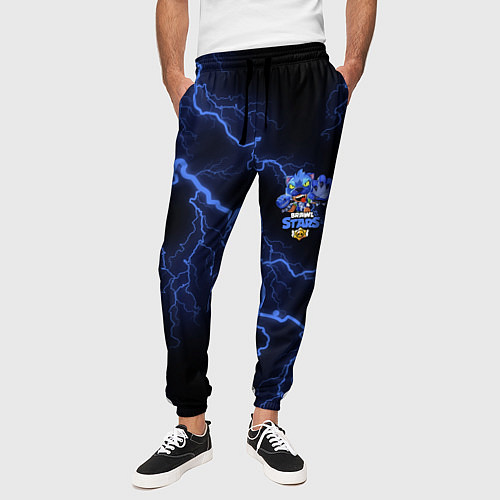 Мужские брюки Brawl Stars LEON / 3D-принт – фото 3