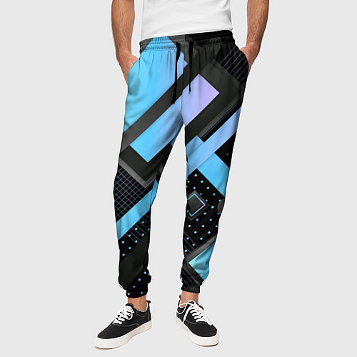 Мужские брюки Modern Geometry / 3D-принт – фото 3