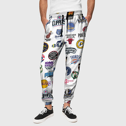 Мужские брюки NBA Pattern / 3D-принт – фото 3