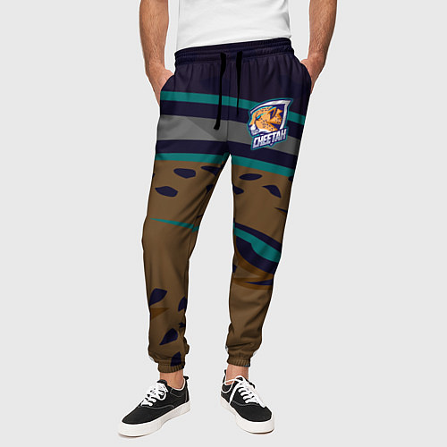 Мужские брюки Форма Cheetah / 3D-принт – фото 3