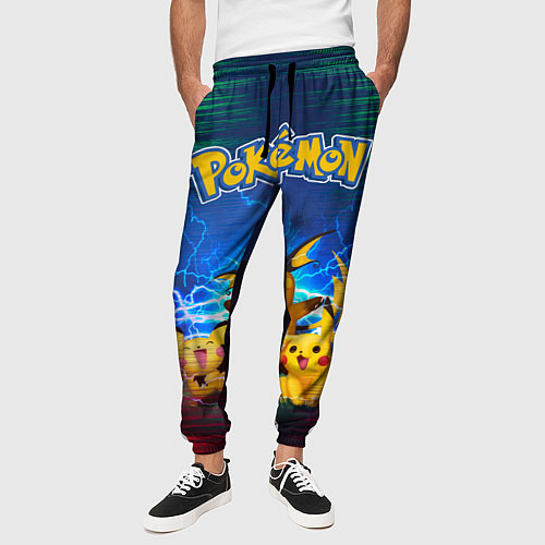 Мужские брюки Pikachu / 3D-принт – фото 3