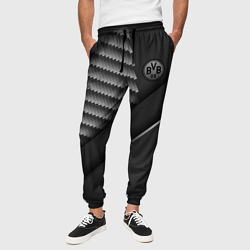 Мужские брюки FC Borussia / 3D-принт – фото 3