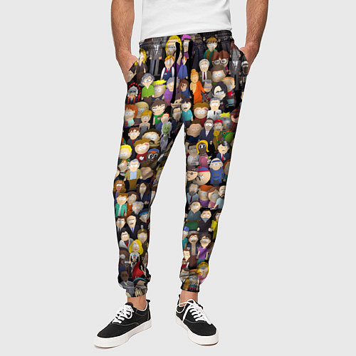 Мужские брюки Персонажи South Park / 3D-принт – фото 3