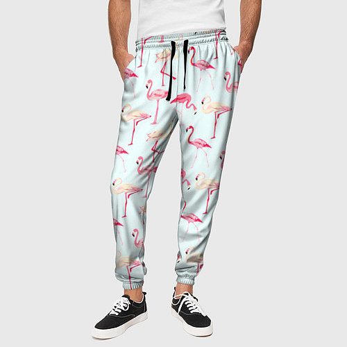 Мужские брюки Фламинго / 3D-принт – фото 3