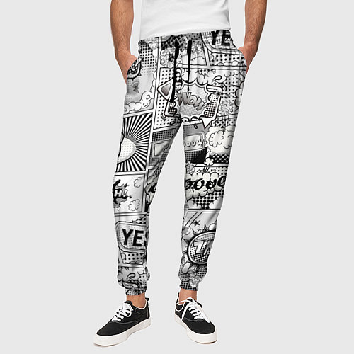Мужские брюки COMICS ART / 3D-принт – фото 3