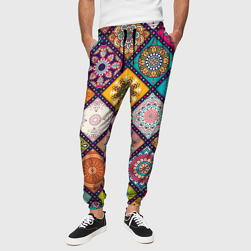 Мужские брюки Узоры мандалы / 3D-принт – фото 3