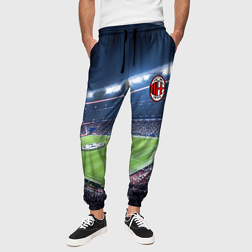 Мужские брюки FC MILAN / 3D-принт – фото 3