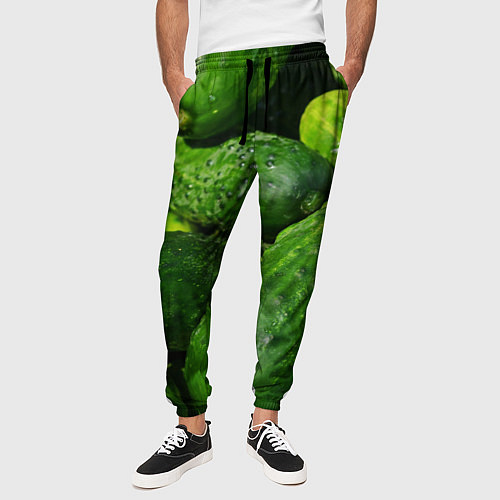 Мужские брюки Огурцы / 3D-принт – фото 3