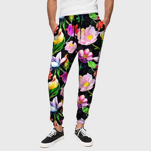 Мужские брюки Разноцветие / 3D-принт – фото 3