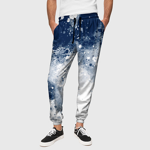 Мужские брюки Чернильные капли / 3D-принт – фото 3
