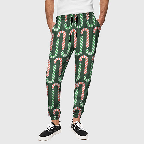 Мужские брюки Christmas Candy / 3D-принт – фото 3