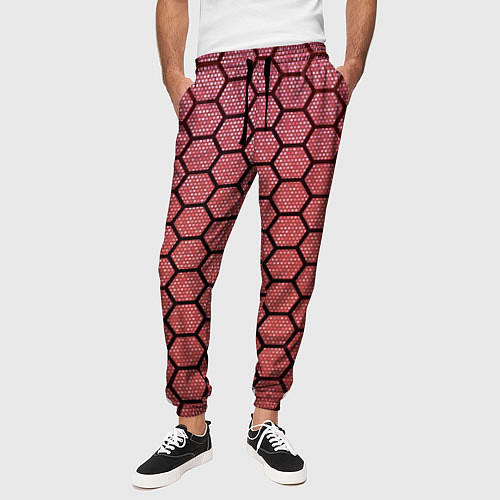 Мужские брюки Соты / 3D-принт – фото 3