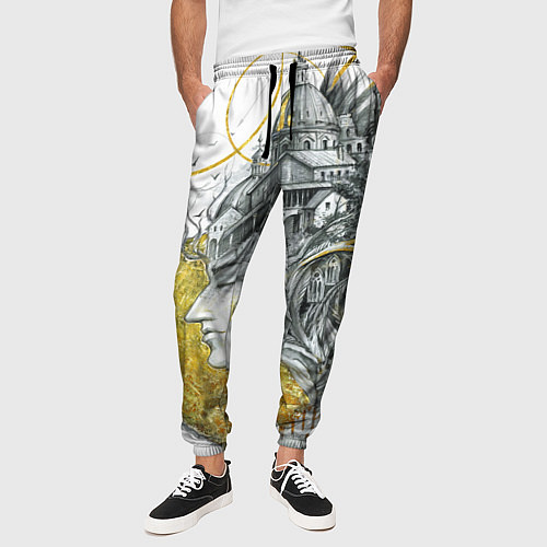 Мужские брюки Мечты города / 3D-принт – фото 3