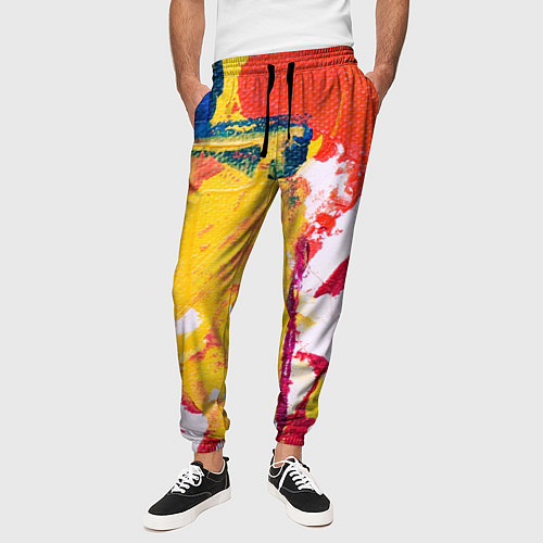 Мужские брюки Красочное счастье / 3D-принт – фото 3