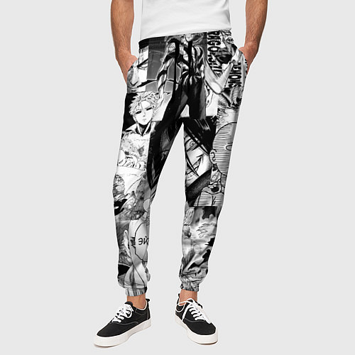Мужские брюки One-Punch Man Ванпачмен / 3D-принт – фото 3