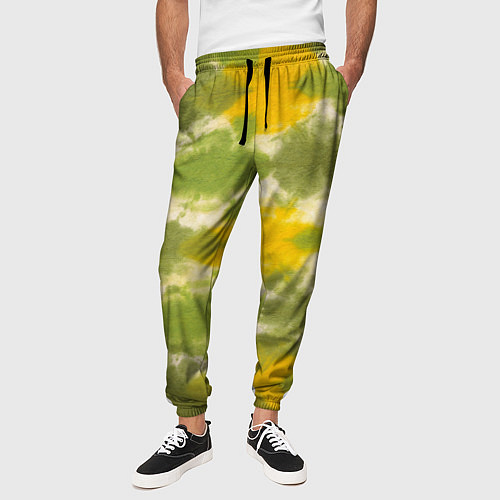 Мужские брюки Разводы краски / 3D-принт – фото 3