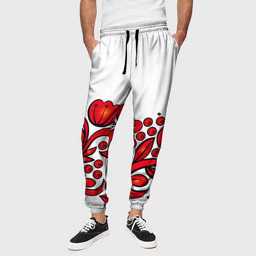 Мужские брюки ХОХЛОМА / 3D-принт – фото 3