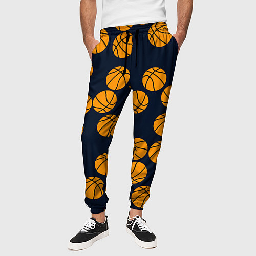 Мужские брюки Баскетбольные мячи / 3D-принт – фото 3